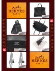 HERMES BIRKIN 25 (Pre-owned) Black, Box calf leather, Phw