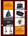 HERMES BIRKIN 25 (Pre-owned) - Black, Matt niloticus crocodile skin, Ghw