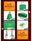 HERMES BIRKIN 30 (Pre-owned) - Bambou, Togo leather, Ghw