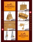 HERMES BIRKIN 30 (Pre-owned) Saffron, Ostrich leather, Phw