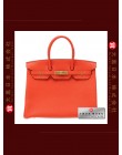 HERMES BIRKIN 35 (Pre-owned) Capucine / Capucine orange, Togo leather, Ghw