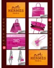 HERMES BIRKIN 35 (Pre-owned) Rose Scheherazade, Porosus crocodile skin, Phw