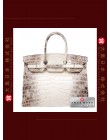 HERMES BIRKIN 35 (Pre-owned) Himalaya, Matt niloticus crocodile skin, Phw