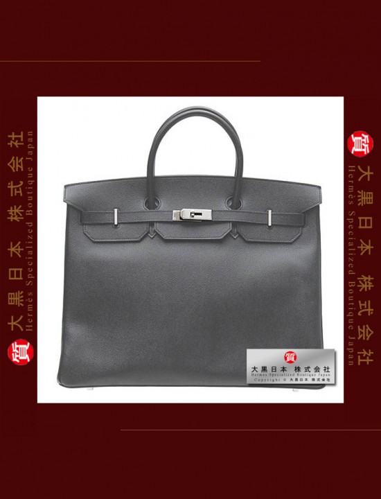 HERMES BIRKIN 40 (Pre-owned) Graphite, Epsom leather, Phw