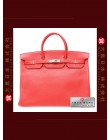 HERMES BIRKIN 40 (Pre-owned) Bougainvillier, Clemence leather, Phw