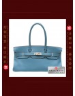 HERMES JPG Shoulder BIRKIN (Pre-owned) Blue jean, Clemence leather, Phw