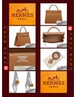 HERMES KELLY 32 (Pre-owned) retourne, Gold, Togo leather, Phw