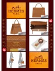 HERMES KELLY 32 (Pre-owned) retourne, Gold, Togo leather, Ghw