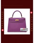 HERMES KELLY 25 (Pre-Owned) Anemone, Epsom leather, Ghw