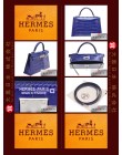 HERMES KELLY II BAG MINI (Pre-Owned) - Sellier, Blue electric, Alligator crocodile skin, Phw